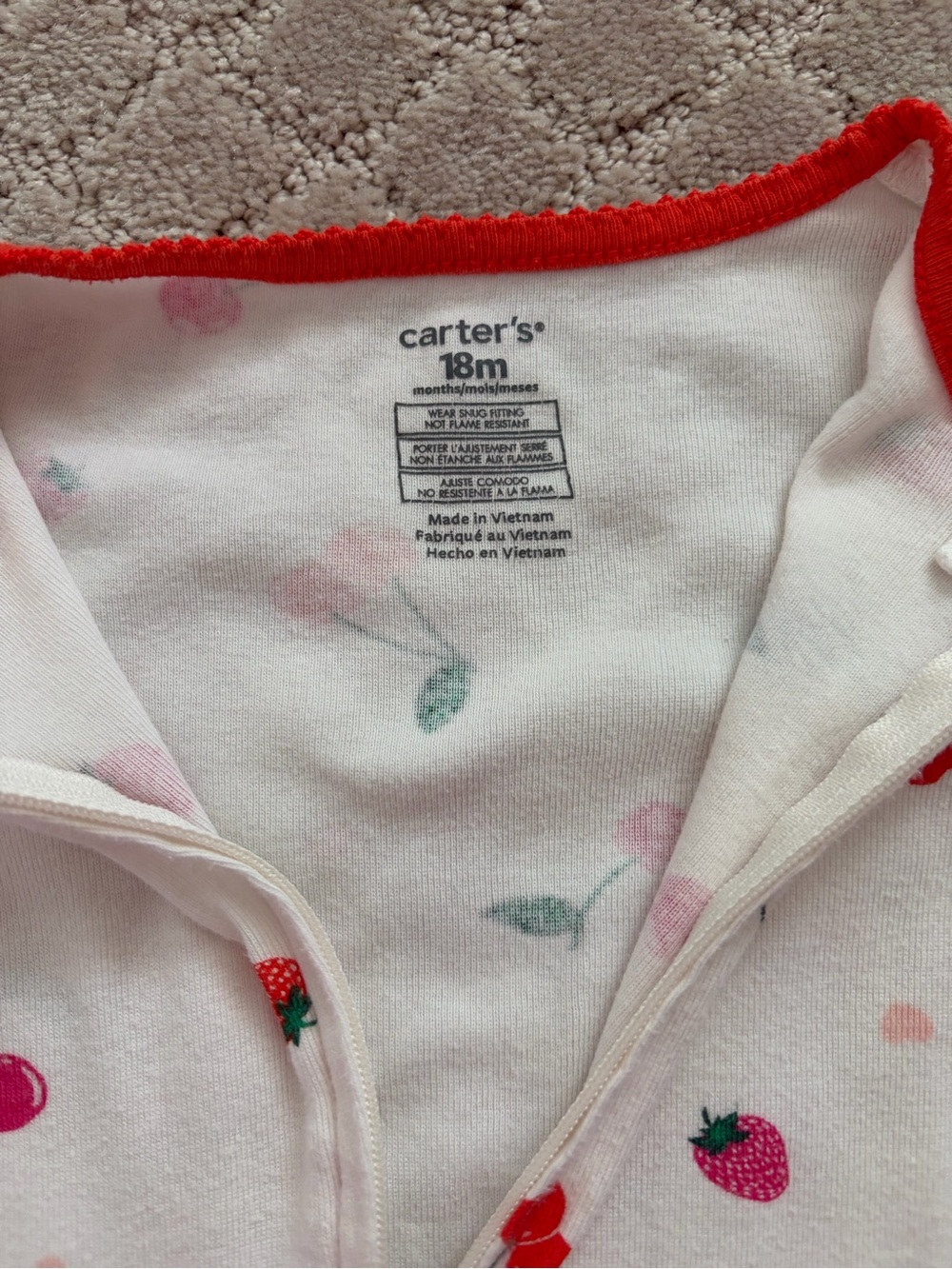 Carters 18M Girls Footies Bundle - Picture 9 of 10